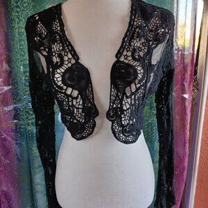 Lace Bolero Jacket Shrug Bell Sleeve